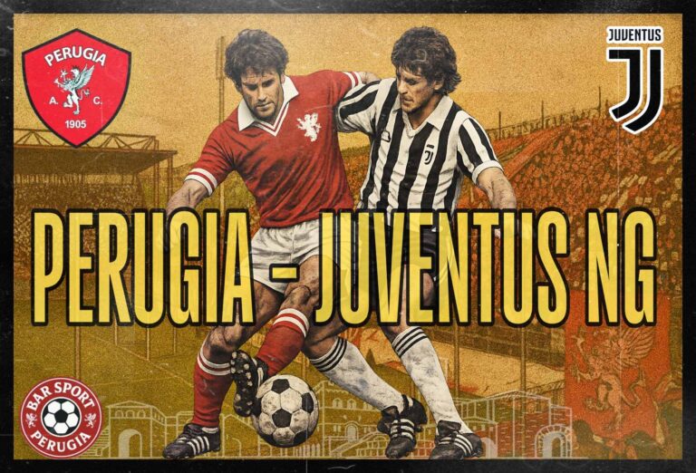 Perugia-Juventus Next Gen: guida all'avversario poster vintage