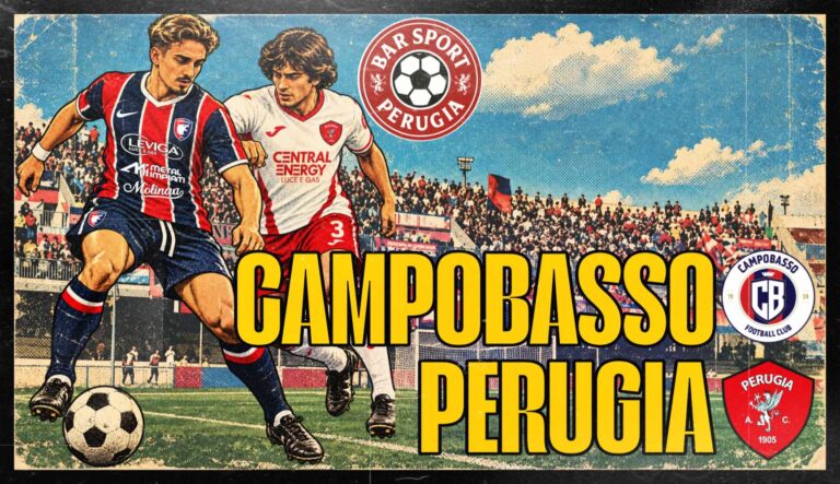 Grafica di presentazione di Campobasso Perugia, decima giornata di Serie C 2026/27